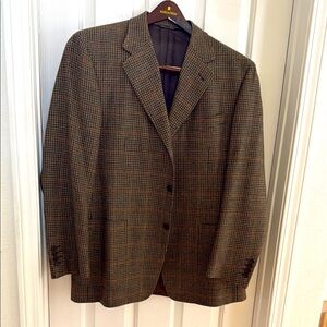 Saks Fifth Avenue Brown Sport Coat with Notch Lapel